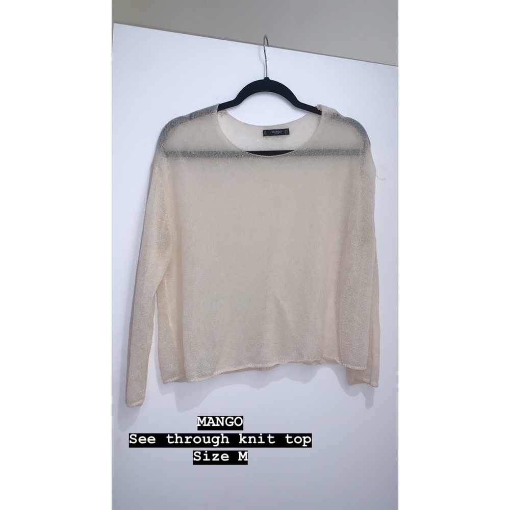 Mango knit top